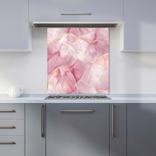 Warren Reed - Designer Light Rose Marble Effect Kitchen Splashback