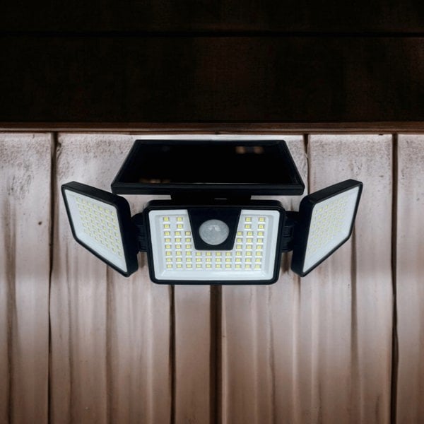 Lighting Legends Panoramic 156 LED PIR Solar Motion Security Floodlight