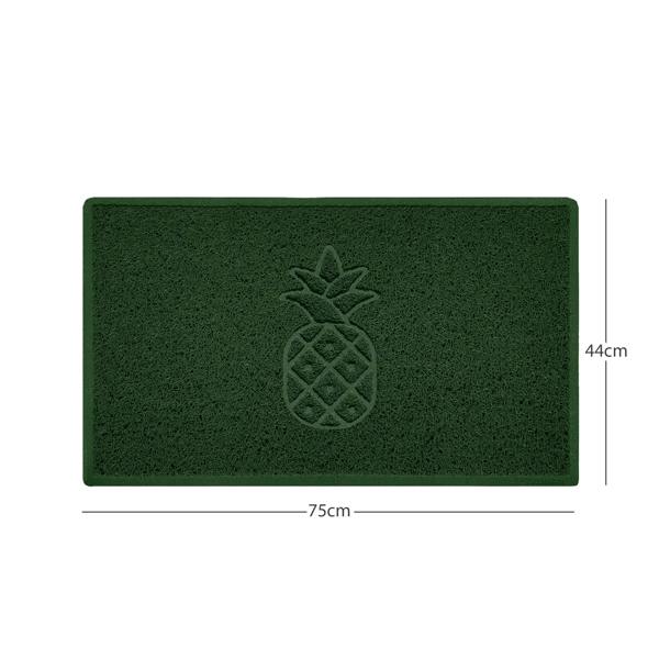 Nicoman Embossed Pineapple Grey Spaghetti Door Mat