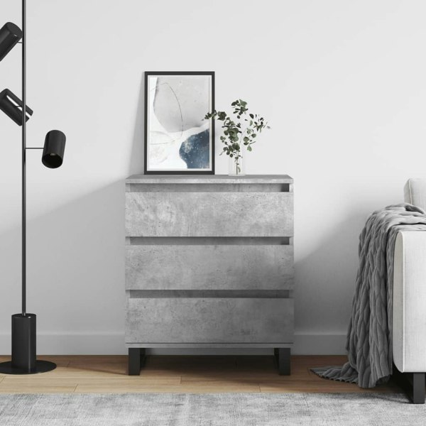 Berkfield Sideboard Concrete Grey 60x35x70 cm Engineered Wood