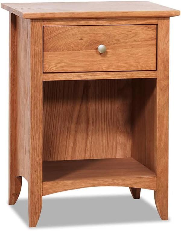 Statement Furniture Edward Hopper Bedside Table Modern 1 Drawer Nightstand Assembled
