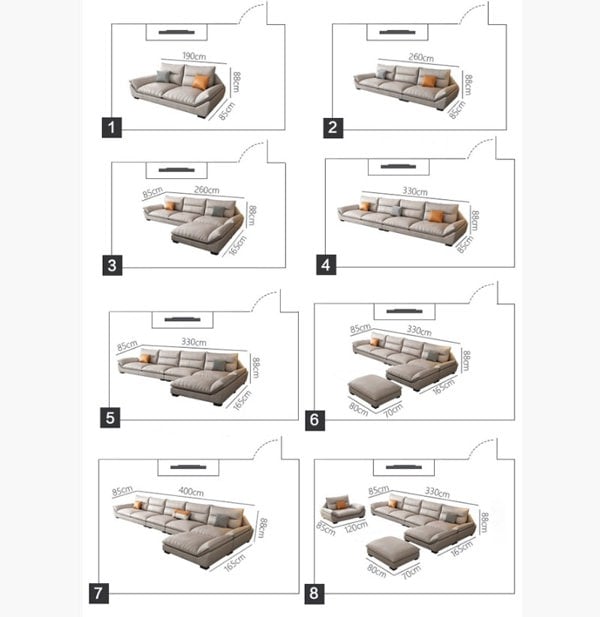 A900 Quinn Two Seater, Three Seater, Three Seater Corner Sofa, Leathaire-Sofas-Weilai Concept-Weilai Concept
