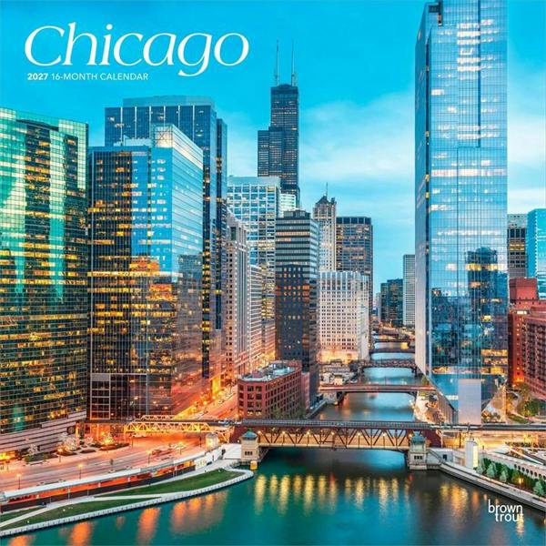 Chicago Calendar 2027, Wall Calendars, Month To View, Travel, Gift