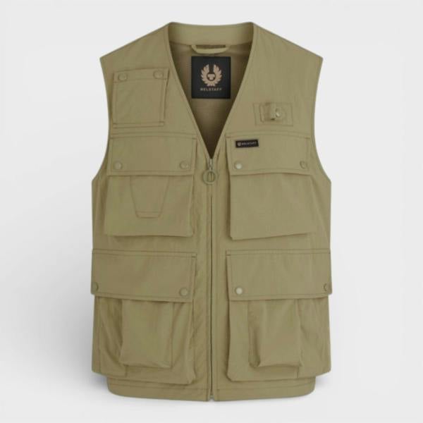Belstaff Castmaster Gilet Jacket Aloe