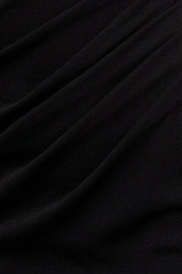 Off The Shoulder Maxi Dress With Split - Black DR1878