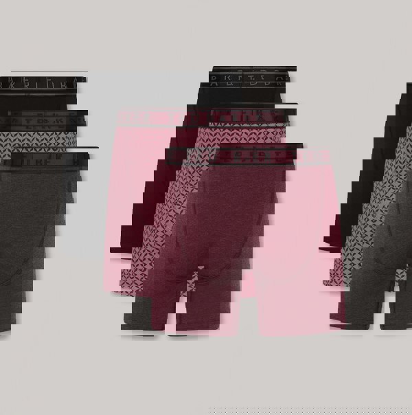 Ted Baker Ted Baker 3-Pack Cotton Boxer Briefs Mens Boxer Briefs Black/Charix/Fig