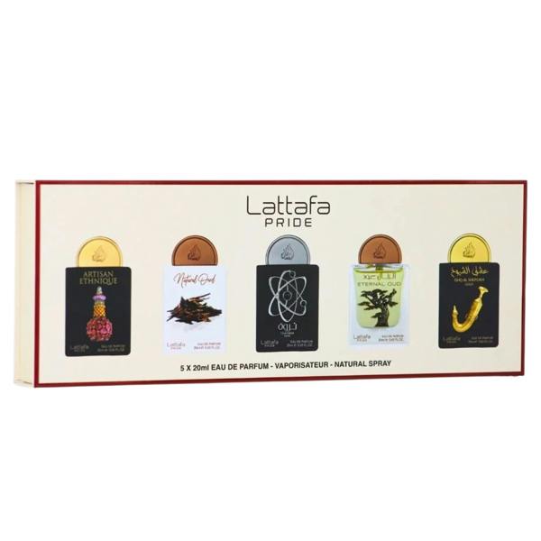 Lattafa Artisan Ethnique Collection Gift Set: 5 x 20ml Eau de Parfum Miniatures
