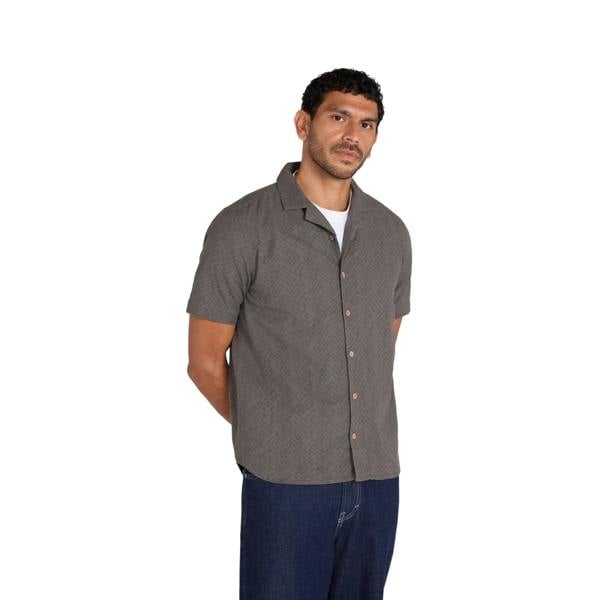Mountain Warehouse Mens Fiji Textured Shirt - Green - 