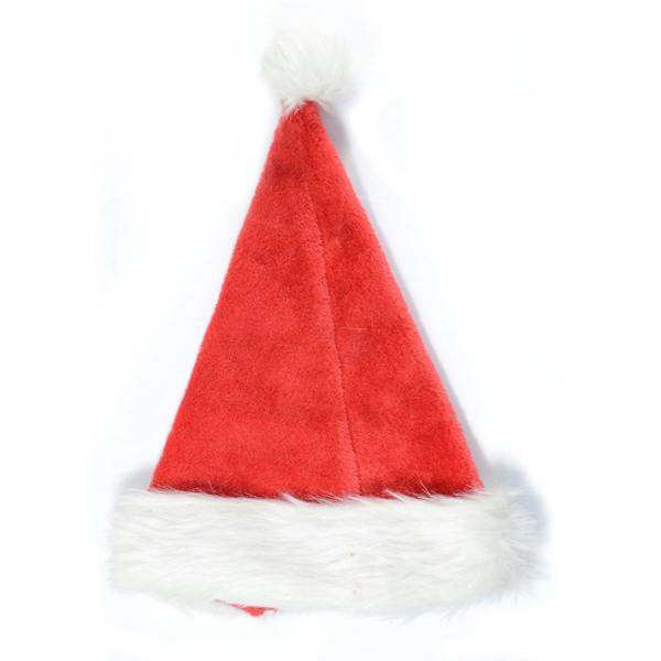 Standard Red Christmas Santa Hat with White Trim and Bobble, Free Size Felt Festive Headwear image 7