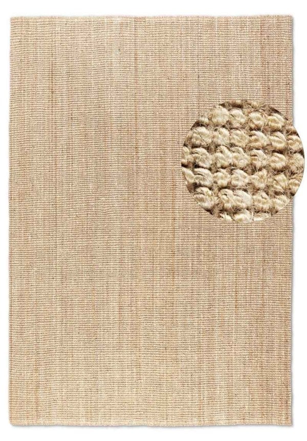 Handwoven Jute Beige Rug – Natural Colour