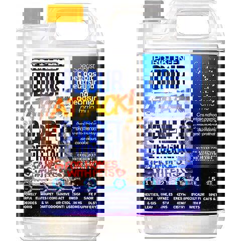 ProKleen Pro-Kleen Odour Attack Pet Carpet Cleaner Shampoo Contains Active Enzymes to Digest Proteins Citrus