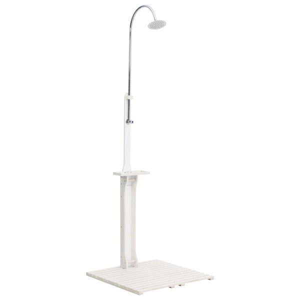 Berkfield Garden Shower White Wood