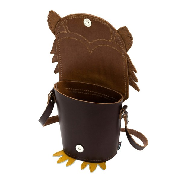 Hoot Owl Leather Bag - Novelty Bag - Zatchels