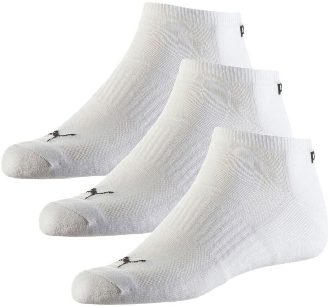 Puma 3-Pack Sports Trainer Socks, White