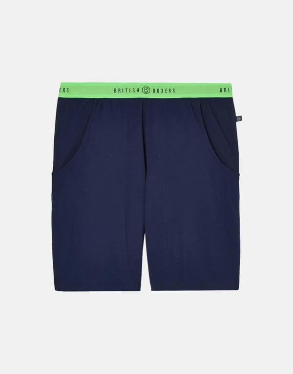 British Boxers Men's Bamboo Short Pyjama Set - Electric Lime