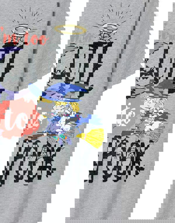 Rugrats Womens Grey Too Cute To Spook Short Sleeved T-Shirt