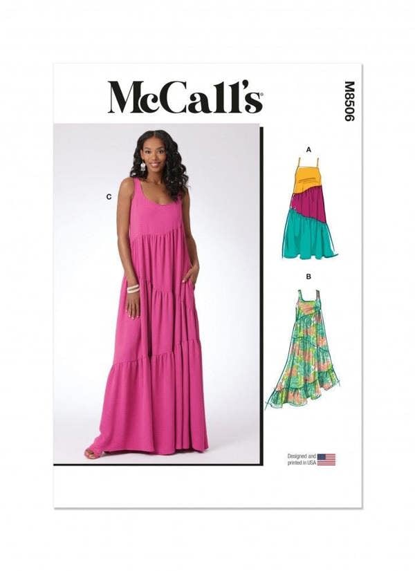 McCalls 8506 Paper Sewing Pattern – Women's Dress, Easy