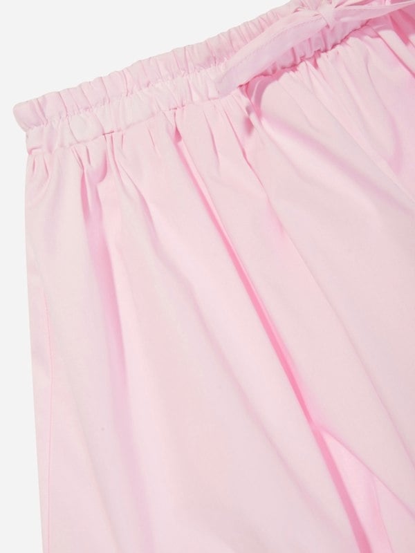 MSGM Girls Poplin Skirt in Pink