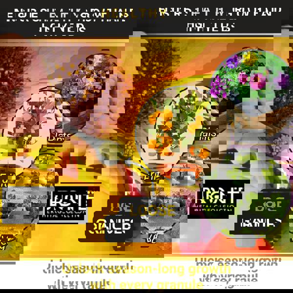 Bronte Heritage Multipurpose Granules 120g – 9-month slow-release fertiliser with NPK & magnesium. Ideal for pots, baskets & garden beds