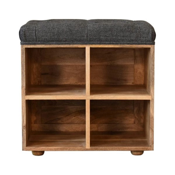 Artisan Furniture Mini Black Shoe Storage Footstool