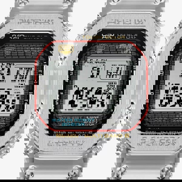 Casio G Shock Full Metal Origin Silver Solar Powered Digital Watch GMW-B5000D-1CER