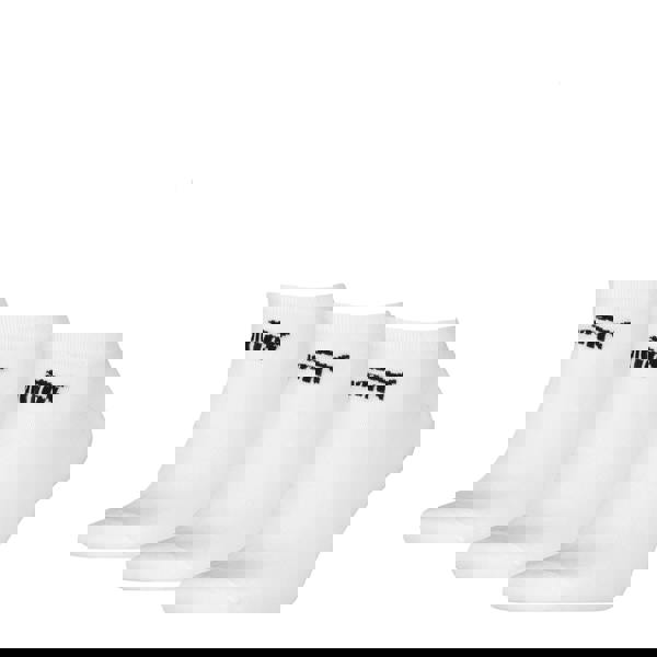 Puma Unisex Adult Logo Trainer Socks (Pack of 3) - White - 