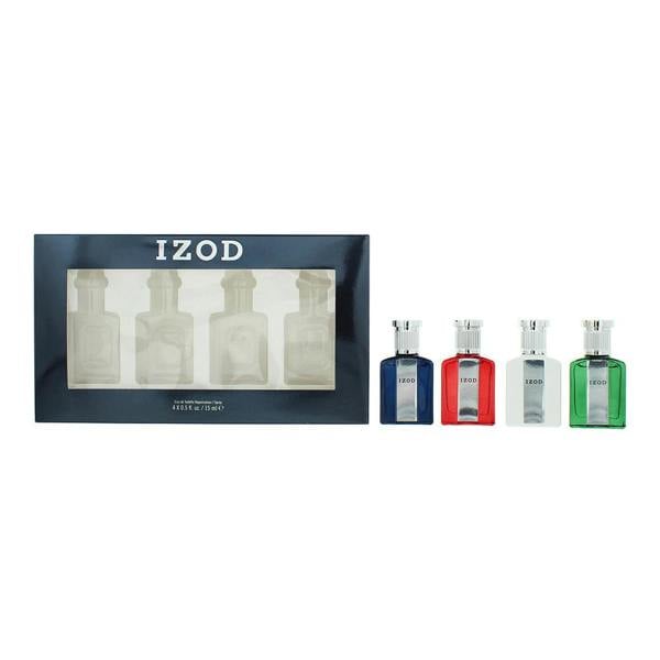 Izod Eau de Toilette 4 x 15ml Original, White, Green + Red