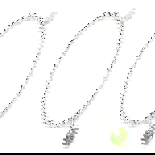 Crystal Hearts on Silver Ball Bead Bracelet - MYLEE London