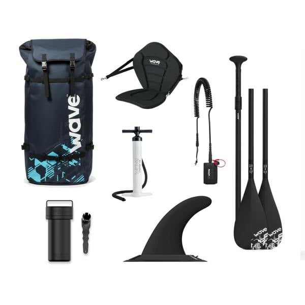 Wave Surf Kids 3.0 SUP | Inflatable Stand-Up Paddleboard | Kids SUP Package | 8.6ft