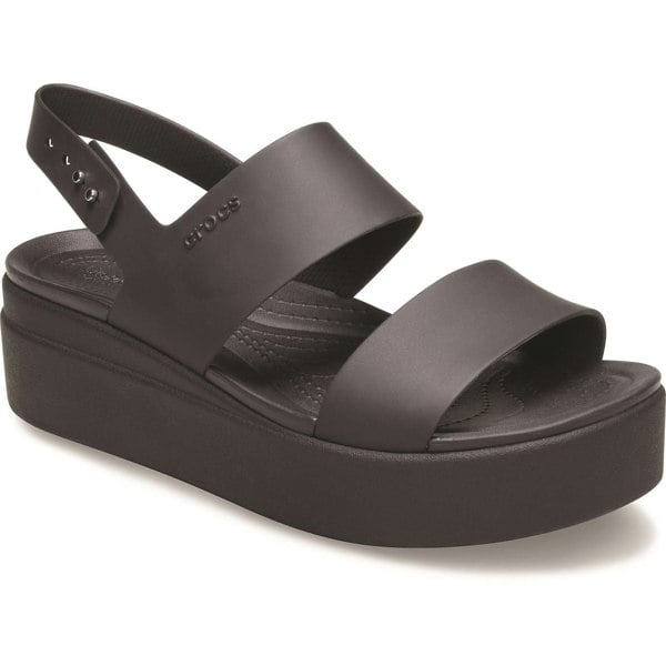 Crocs Brooklyn Low Wedge Platform Sandal Womens - Black
