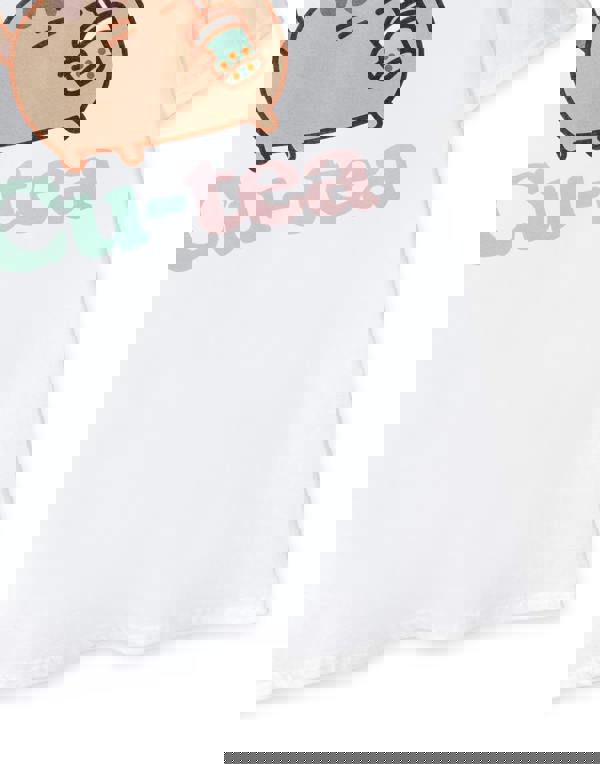 Pusheen Womens White Cutea Short Sleeved T-Shirt