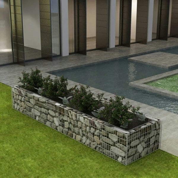 Berkfield Gabion Raised Bed Steel 360x90x50 cm