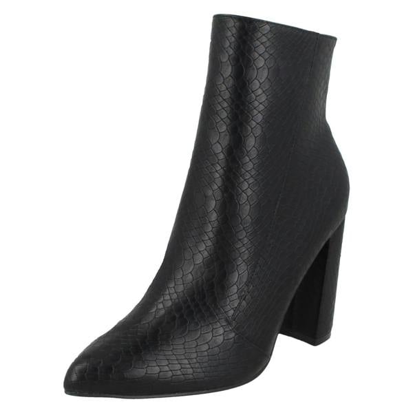 Spot On Ladies Spot On Zip Up Ankle Boots F51140