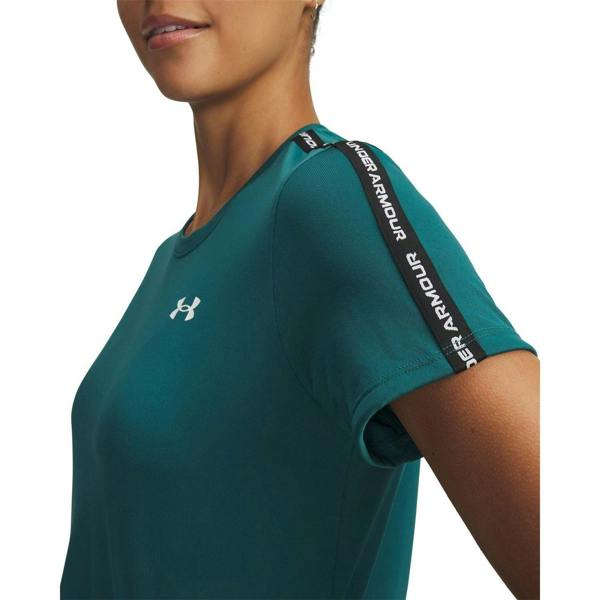 Under Armour Womens/Ladies Tech Lightweight T-Shirt - Green/Black/White - 