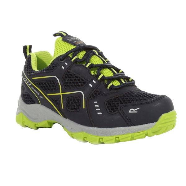 Regatta Childrens/Kids Vendeavour Walking Shoes - Navy/Lime Punch - 