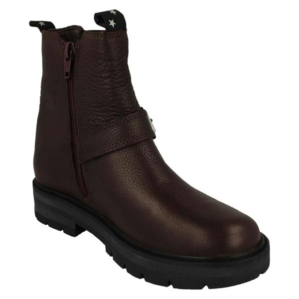 Clarks Girls Clarks Gusset Panel With Buckle Detailed Ankle Boots Prague River