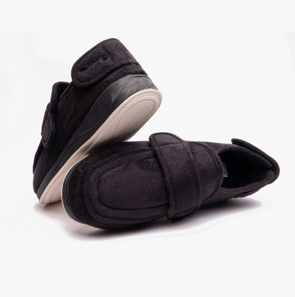 Padders WRAP Mens Slippers Black