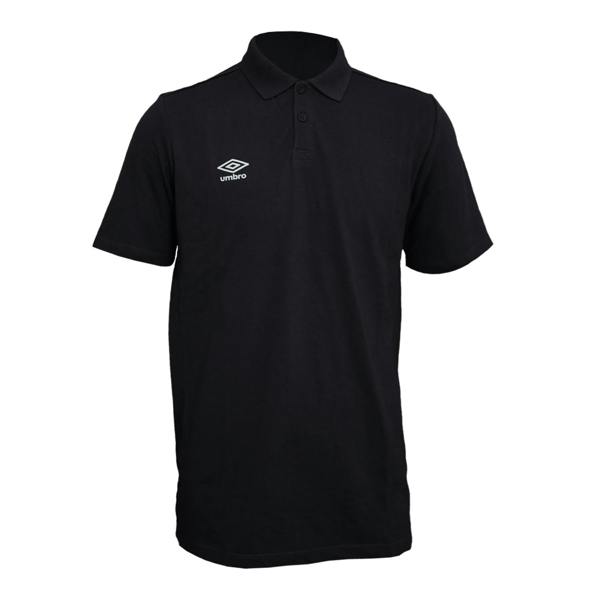Umbro Mens Essential Polo Shirt - Black/White - 