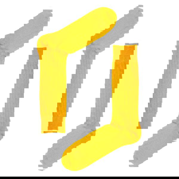 Jemsox Ochre Recycled Rib Mens Socks | Sustainable Everyday Comfort