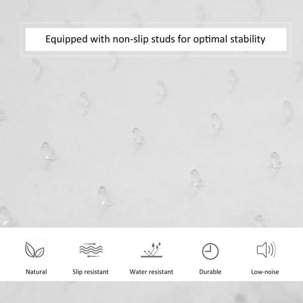 Non-slip studded chair mat surface for grip and stability