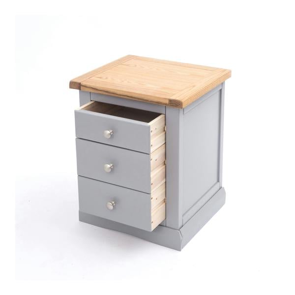 Cabinet Bits Rocca 3 Drawer Bedside Table