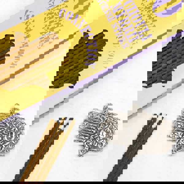 Myga Spirit Incense Stick Set – 4 Unique Scents with Hamsa Holder