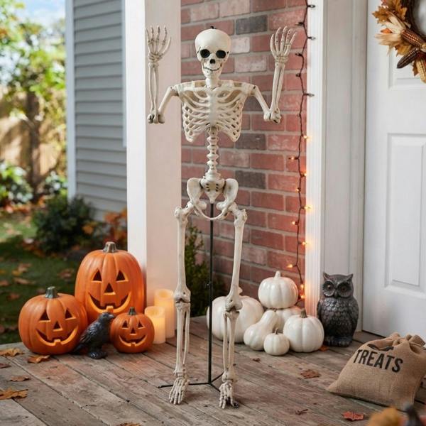 Garden Greatness Spooky Standing Posable Skeleton