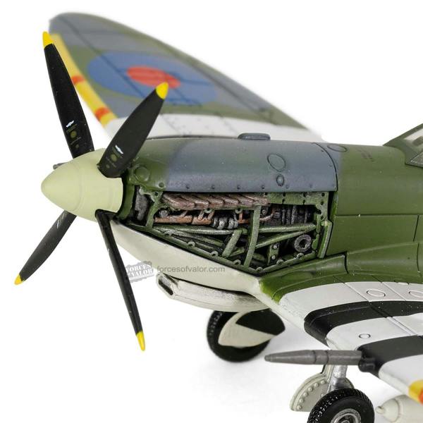 a model airplane with engine