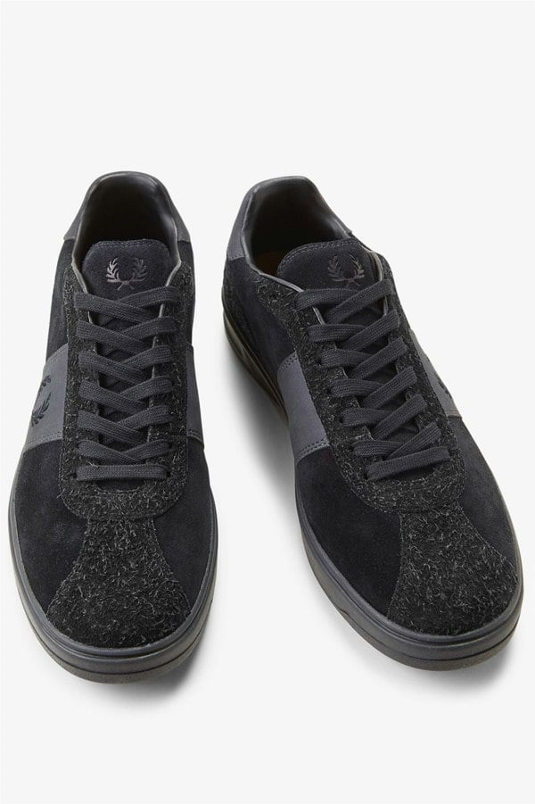 Fred Perry B4 Men's Black/Anchor Grey Trainers