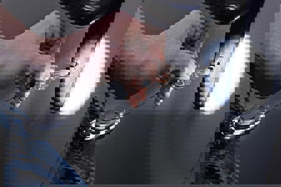 Durable LED Secure Retractable Clip Badge Reel for ID and Keys | Black