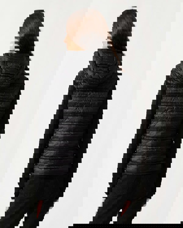 Parajumpers Susanna Womens Fleece/Nylon Hooded Jacket - Black 541