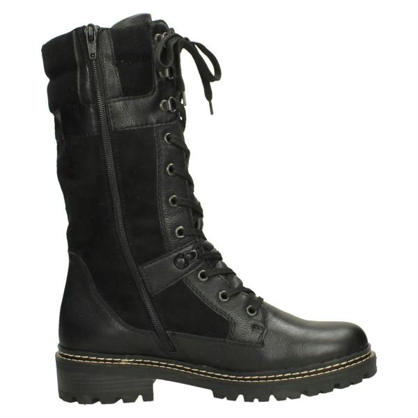 Remonte Womens Rieker Biker Style Lace And Zip Boots D0B76