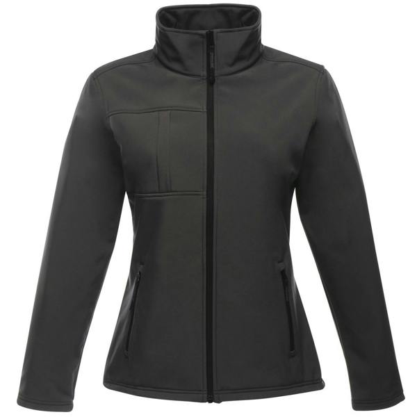 Regatta Womens/Ladies Octagon II Waterproof Soft Shell Jacket - Seal Grey/Black - 