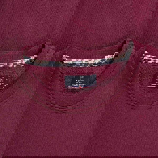 Aquascutum Active Active Big Logo Crew Neck Fleece Cordovan S